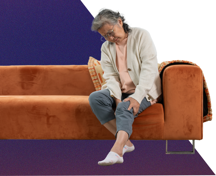 Campanha Ouça seu Coração - Imagem de pessoa sentada e cansada.